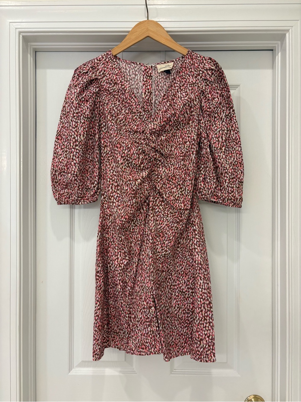 Target Women's Red Patterned Short Sleeve Dress